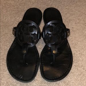On HOLD- Tory Burch Miller Sandals Black Size 9